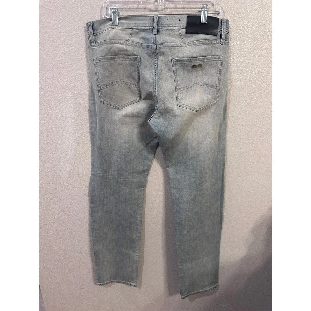 Armani Exchange Mens Jeans Straight Leg Denim Light Wash Size 33R